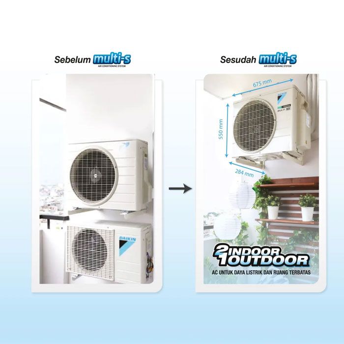 Daikin AC Multi-S Inverter 3 Koneksi Indoor Only 1 1/2 PK - CTKC35RVM4