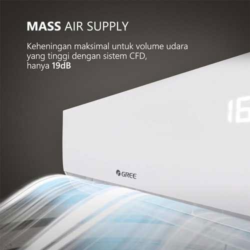Gree AC Wall Mounted Split SmartClean F5S Series 2 PK - GWC-18F5S