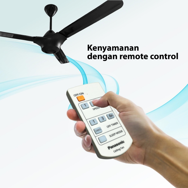 Ceiling Fan / kipas angin plafon PANASONIC f-ey1511-w