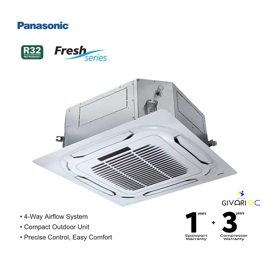 Panasonic AC Cassette Non Inverter Fresh Series 3 PK - S/U-30PUB1H5B