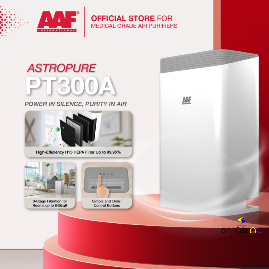 AAF AstroPure PT300A Air Purifier HEPA H14 | Portable Air Cleaner