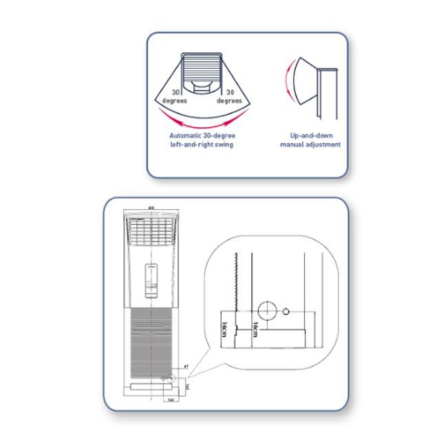 Panasonic AC Floor Standing Standard 5 PK - CS/CU-J45FFP8
