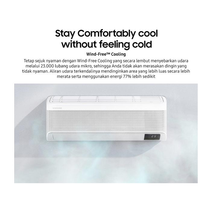 Samsung AC Wall Mounted Split Inverter Digital WindFree Lite 1 PK - AR10CYFAAWKNSE