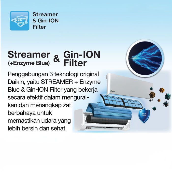 Daikin AC Split ALPHA Inverter FTKH-Y Series R32 1 PK - FTKH25YV14
