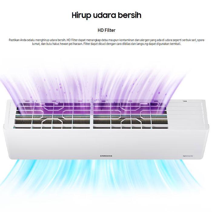Samsung AC Split Neo Alpha Inverter R32 1.5 PK - AR40F12D0AMNSE