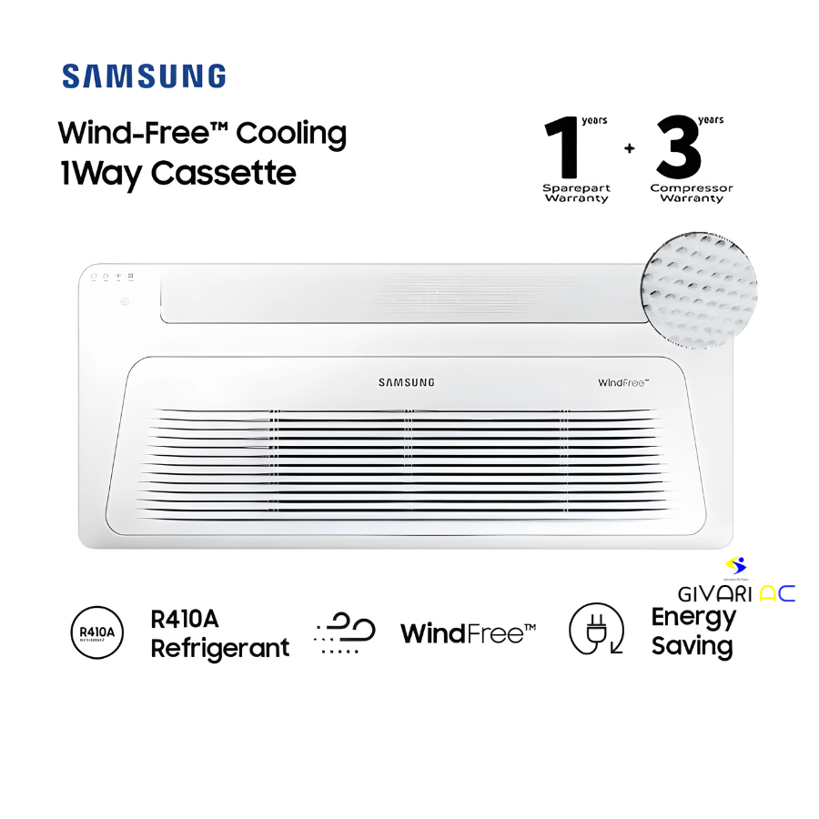 Samsung AC Cassette Inverter 1 Way Wind-Free 1 1/2 PK - AC035TN1DKC/EA