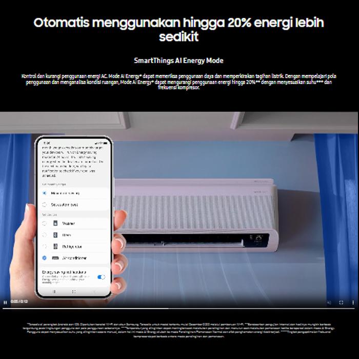 Samsung AC Wall Mounted Split WindFree Ultra with Air Purification 1 PK - AR10CYKAAWKNSE