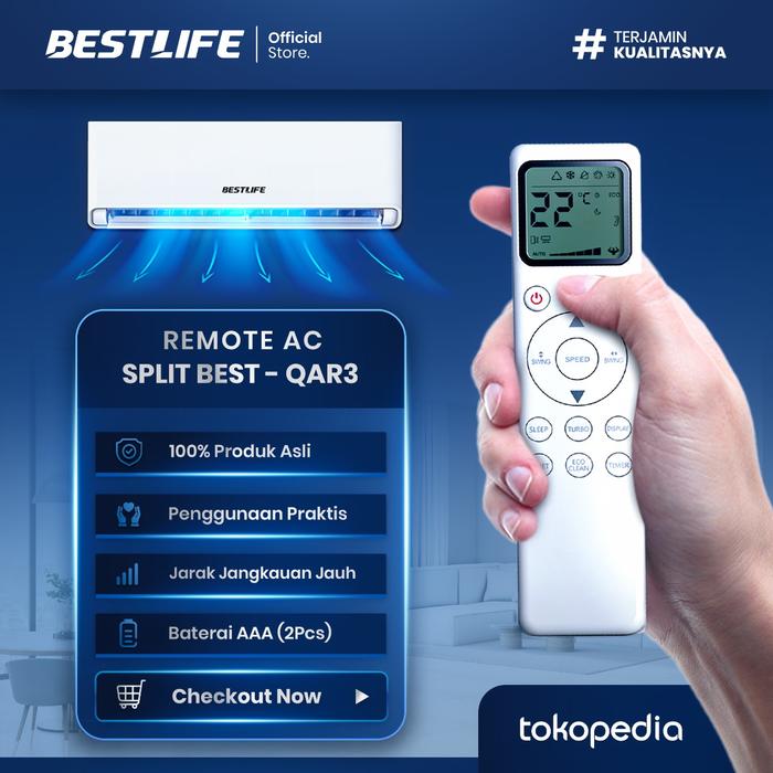 BESTLIFE Standart Split Air Conditioner 1/5 PK - BEST05QAR3