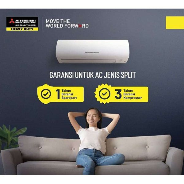 Mitsubishi AC Wall Mounted Split Standard 2 PK - SRK18CXP-W3