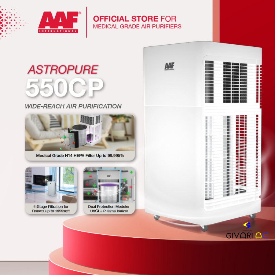AAF AstroPure 550CP Air Purifier HEPA H14 | Air Cleaner Profesional