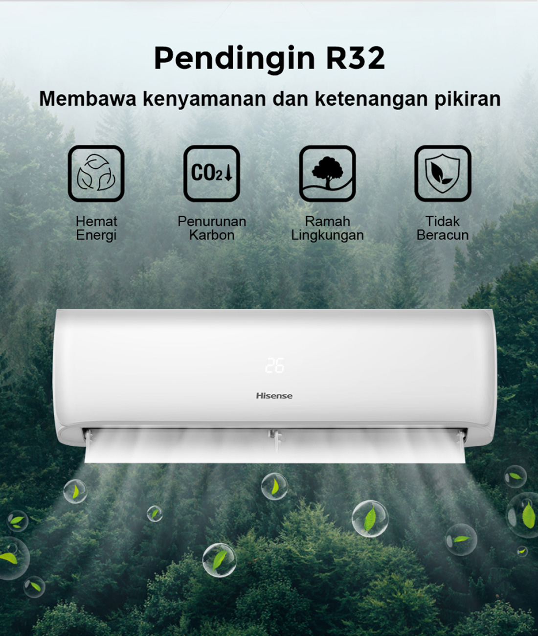 AC HISENSE 1/2 PK STANDARD MODEL AN05CDG