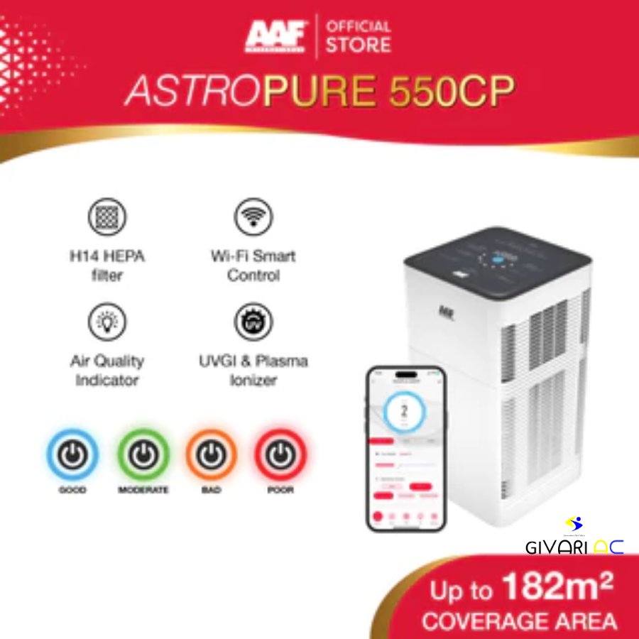 AAF AstroPure 550CP Air Purifier HEPA H14 | Air Cleaner Profesional