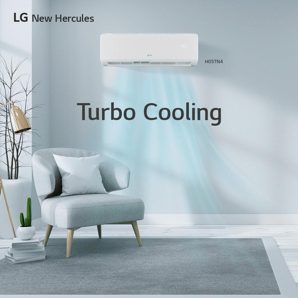 LG AC Wall Mounted Split Standard New Hercules 1/2 PK - H05TN4
