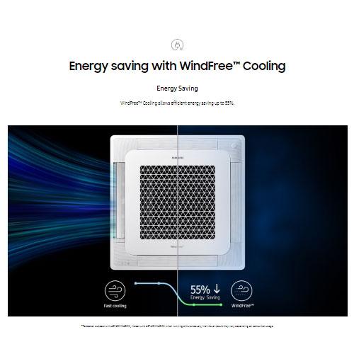 Samsung AC Cassette Inverter 4 Way Wind-Free 3 PK - AC071TN4DKC/EA