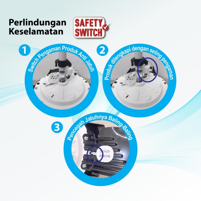 Ceiling Fan / kipas angin plafon PANASONIC f-ey1511-w
