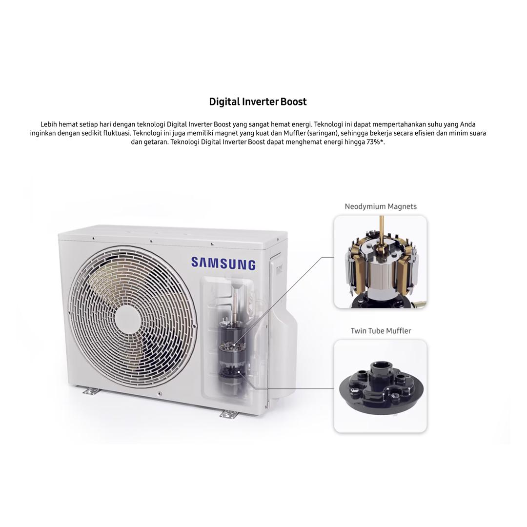 Samsung AC Wall Mounted Split WindFree Ultra with Air Purification 1 1/2 PK - AR12CYKAAWKNSE