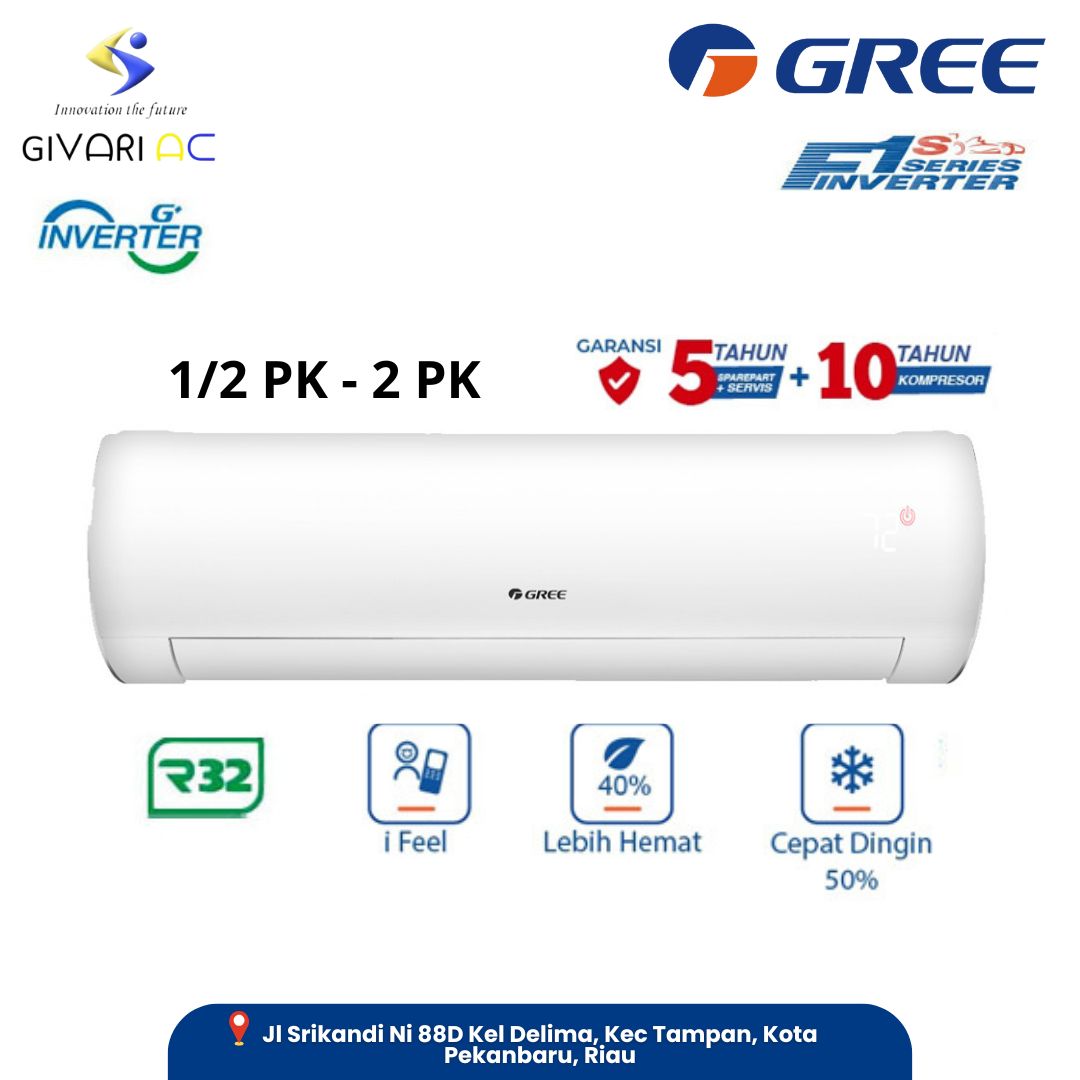 AC GREE INVERTER F1 SERIES 1 PK GWC-09F1S
