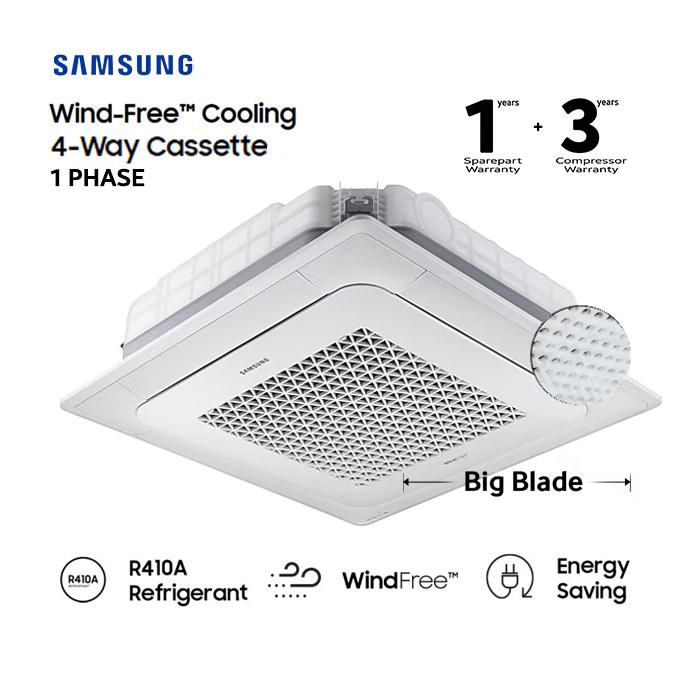 Samsung AC Cassette Inverter 4 Way Wind-Free 3 PK - AC071TN4DKC/EA