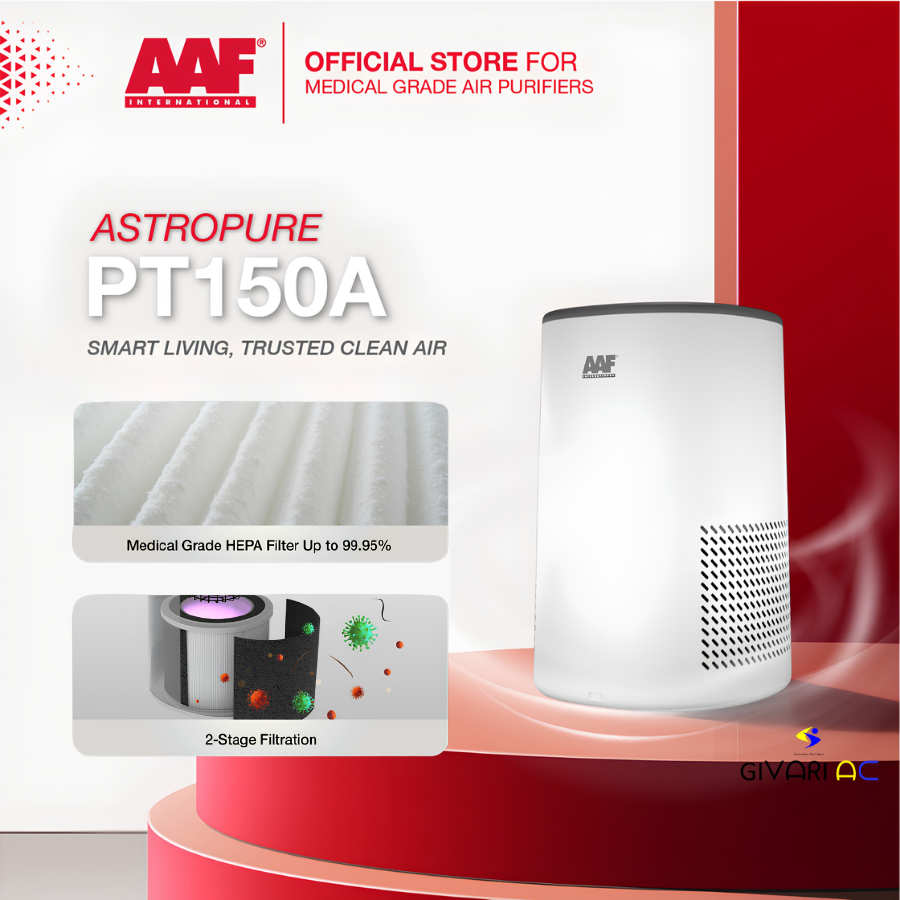 AAF AstroPure PT150A Air Purifier HEPA H14 | Portable Air Cleaner
