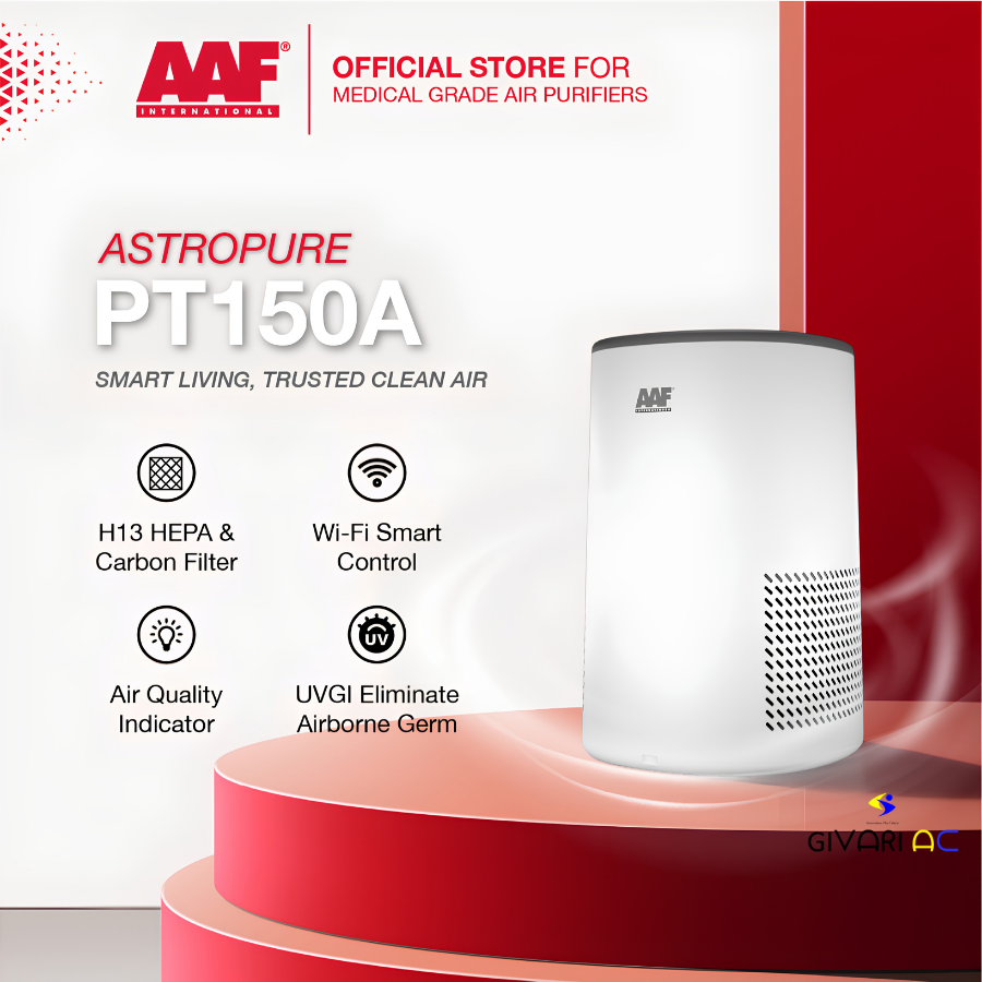 AAF AstroPure PT150A Air Purifier HEPA H14 | Portable Air Cleaner