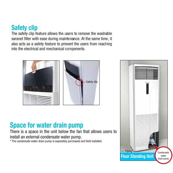 Daikin AC Floor Standing Standard Malaysia 3.5 PK ( Remote Wireless ) ( 3 Phase ) SVC85AYL