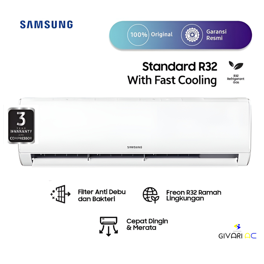 Samsung AC Wall Mounted Split Standard 1 PK - AR09BGHQASINSE