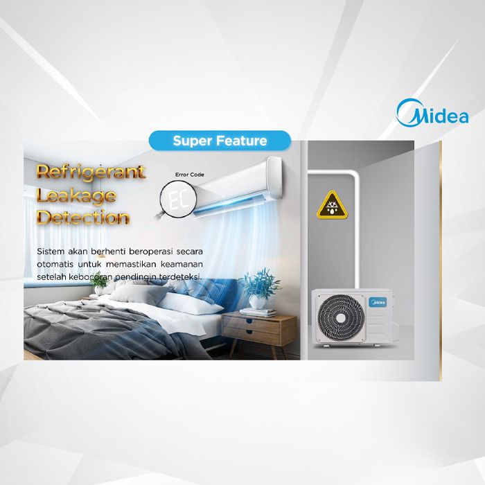 Midea AC Wall Mounted Split Inverter 2 PK - MSIAF-18CRDN2