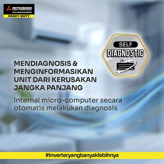 Mitsubishi AC Wall Mounted Split Inverter 1 PK - SRK10YYP-W3