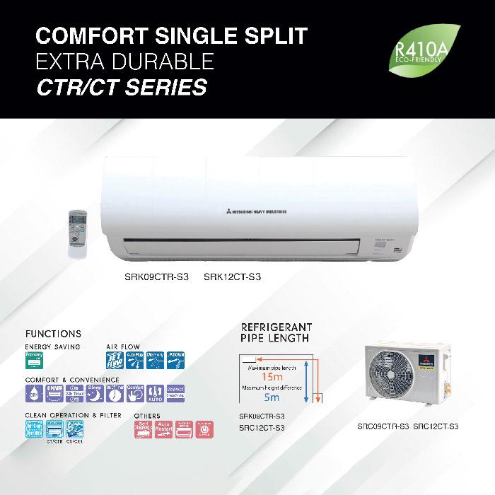 Mitsubishi AC Wall Mounted Split Standard 2 PK - SRK18CS-S3