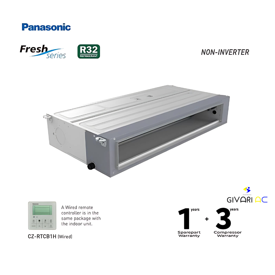 Panasonic AC Ceiling Ducted Non Inverter 2 1/2 PK - S/U-24PFB1H5