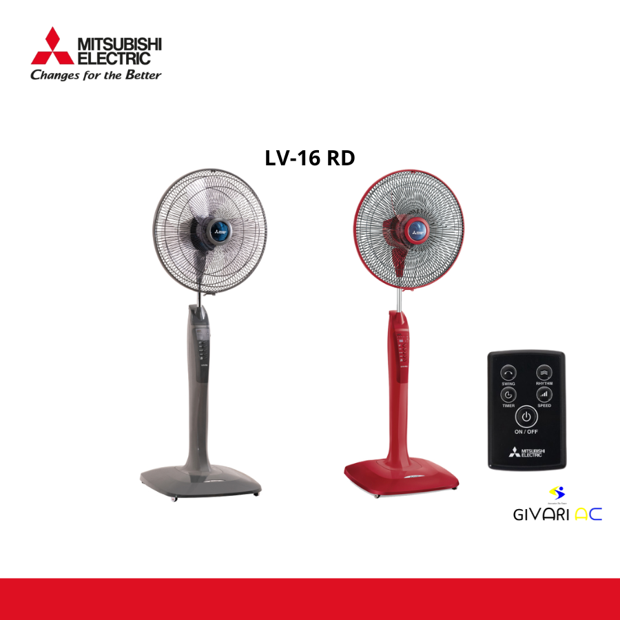 MITSUBISHI LV16 GA GY-RD Kipas Angin Stand Fan 16 Inch