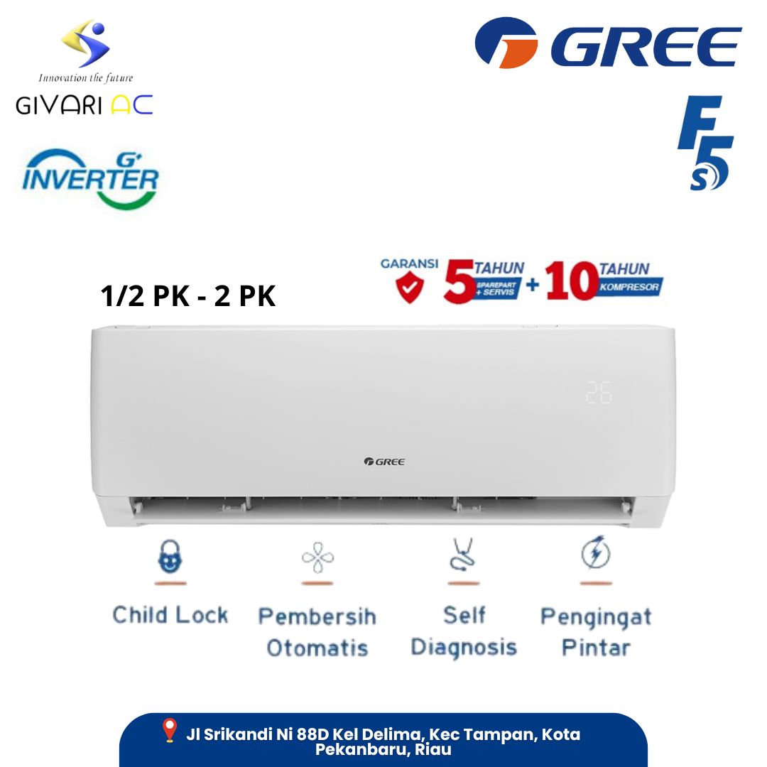 AC GREE 1 PK INVERTER MODEL GWC-09F5S