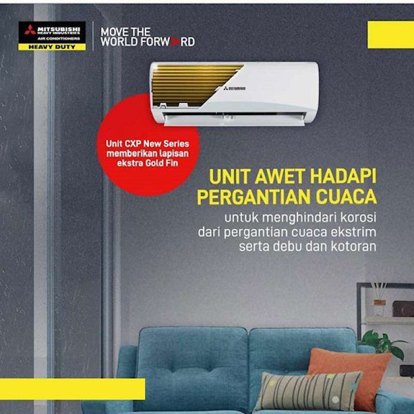 Mitsubishi AC Wall Mounted Split Standard 1 1/2 PK - SRK12CXP-W3