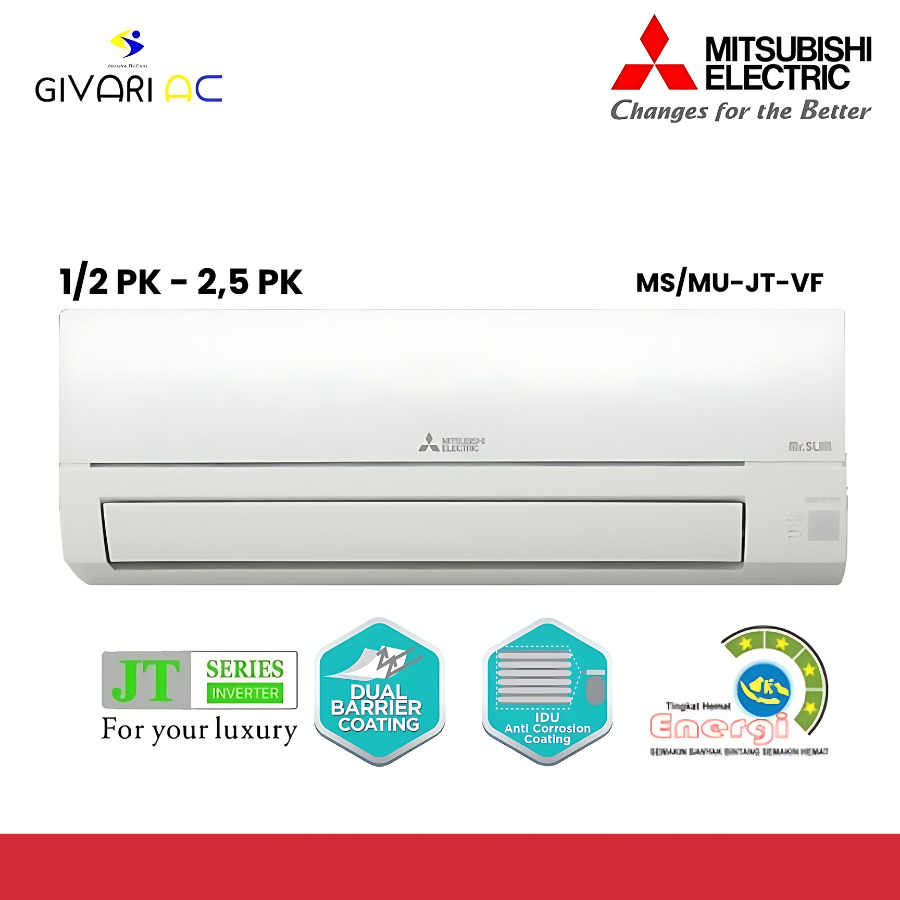 AC Mitsubishi Electric Inverter JT Series 1 PK MSY-JT10VF