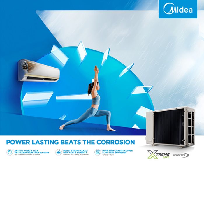 Midea AC Wall Mounted Split Inverter 0.5 PK - MSIAF-05CRDN2