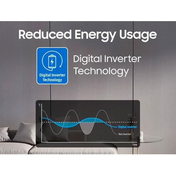 Samsung AC Wall Mounted Split Inverter Alpha Smart Airflow 1 PK - AR09AYHLAWKNSE