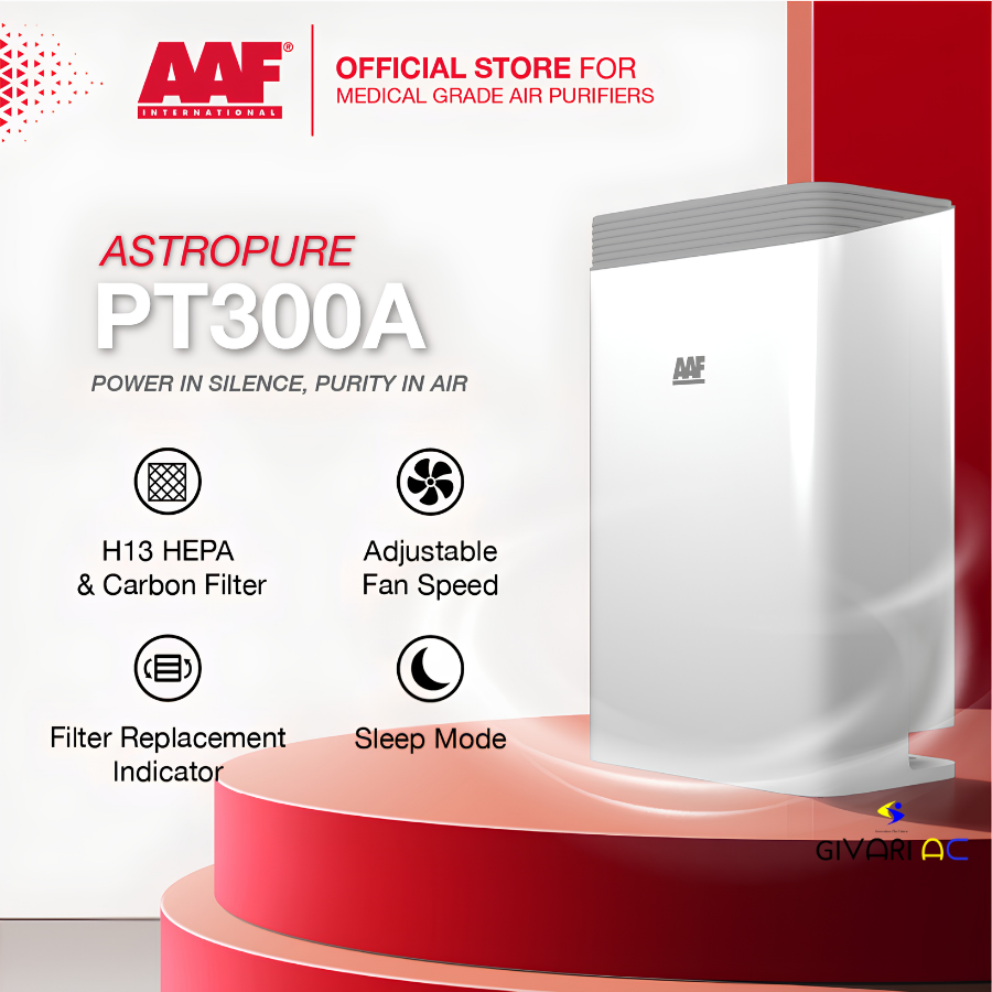 AAF AstroPure PT300A Air Purifier HEPA H14 | Portable Air Cleaner