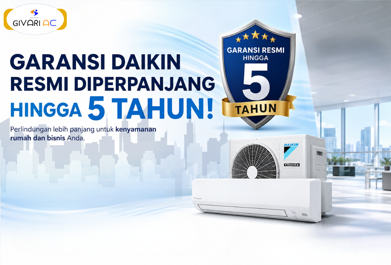 Beli AC Jadi Lebih Tenang! Daikin Resmi Perpanjang Garansi Hingga 5 Tahun